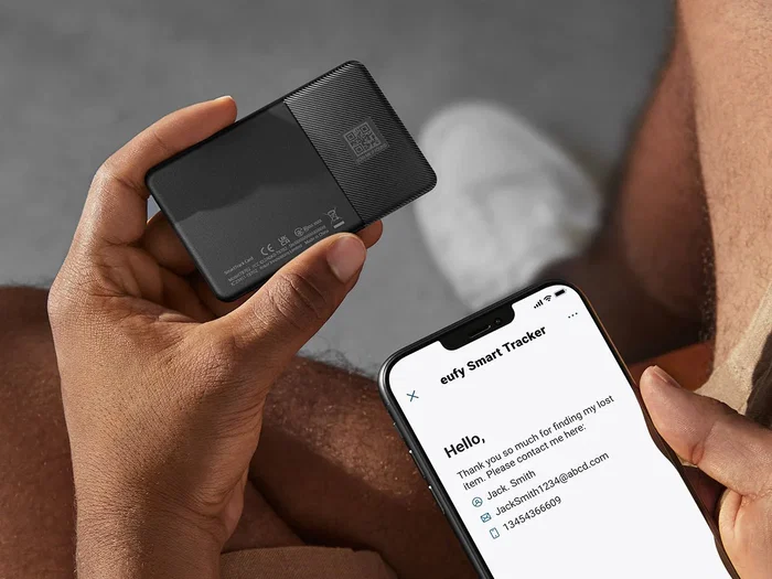 Anker Eufy SmartTrack Card - Rastreador GPS Universal para iOS, Negro, Hasta 26280 Horas de Autonomía