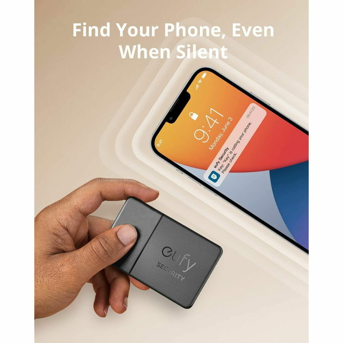 Eufy SmartTrack Card Universal Rastreador GPS Negro