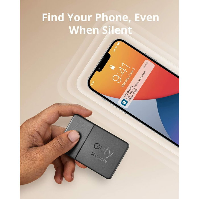 Eufy SmartTrack Card Universal Rastreador GPS Negro