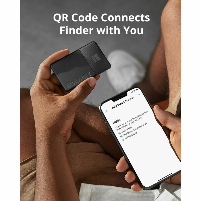 Eufy SmartTrack Card Universal Rastreador GPS Negro