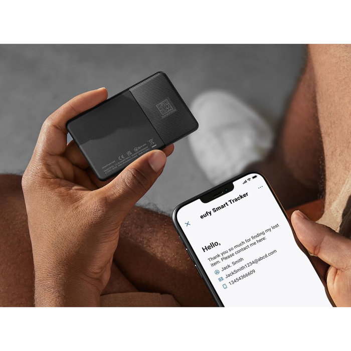 Eufy SmartTrack Card Universal Rastreador GPS Negro