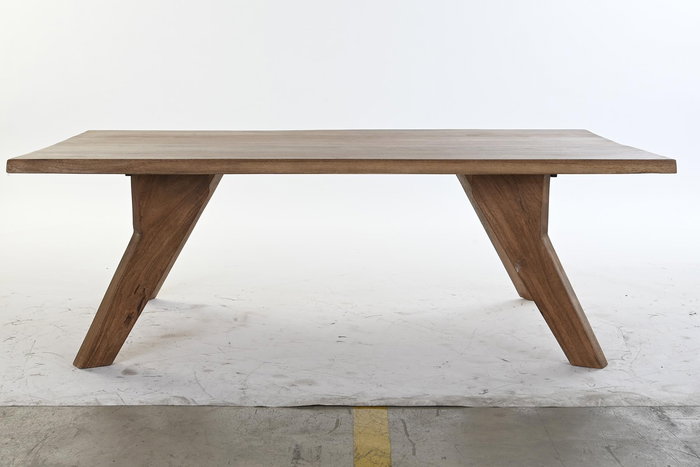 DKD Home Decor Mesa Centro Colonial Natural Acacia 80 x 40 x 120 cm