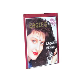 Conjunto, Eagles, Henna Hair Color, Tinte permanente para el cabello, Brown, 6 uds, 10 g