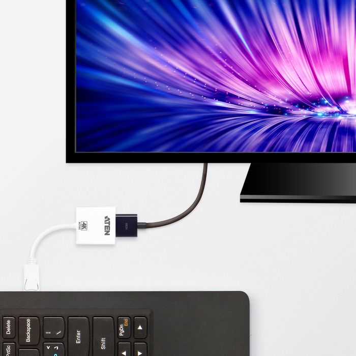 Aten VC986 Adaptador Activo DisplayPort a HDMI 4K UHD - Compatible AMD Eyefinity