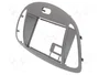 PER.PIC. Bastidor de montaje de radio 2 DIN para Hyundai i10 (2011+) color plata