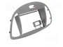 PER.PIC. Bastidor de montaje de radio 2 DIN para Hyundai i10 (2011+) color plata