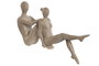 DKD Home Decor Figura de Resina Yoga Beige