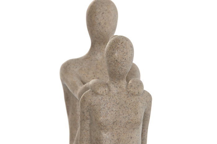 DKD Home Decor Figura de Resina Yoga Beige