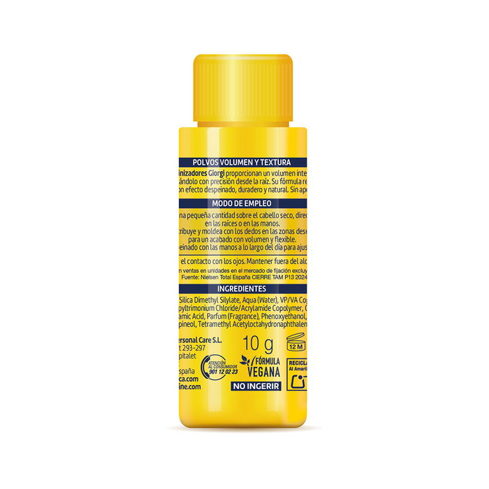 Giorgi Line Polvos Voluminizadores para el Cabello Volumen y Textura Efecto Reactivable, 10 g