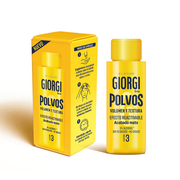 Giorgi Line Polvos Voluminizadores para el Cabello Volumen y Textura Efecto Reactivable, 10 g
