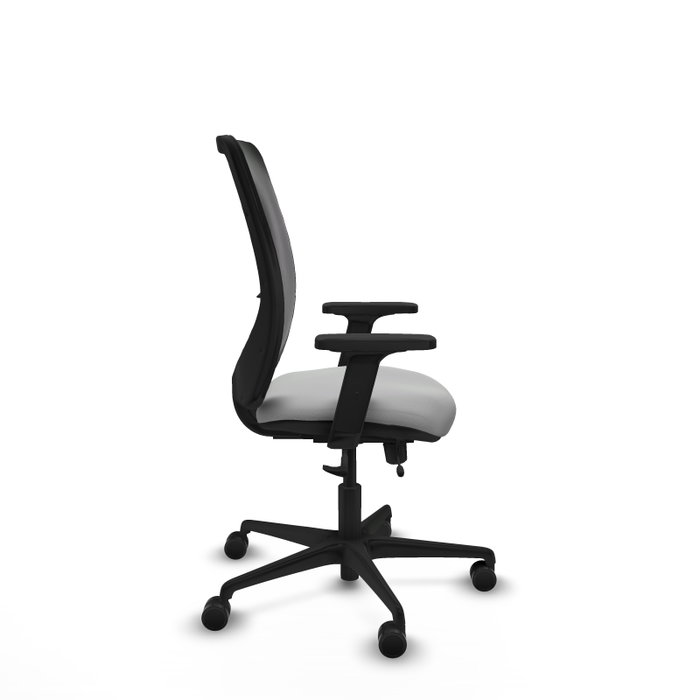 PIQUERAS Y CRESPO Silla de oficina Zulema Gris claro y Negro