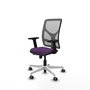 PIQUERAS Y CRESPO Silla de oficina Motilla con mecanismo Sincro/Traslack, Morado y Gris