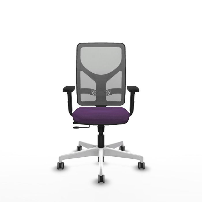 PIQUERAS Y CRESPO Silla de oficina Motilla con mecanismo Sincro/Traslack, Morado y Gris
