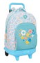 Safta Mochila Grande con Ruedas Compact Ext Reciclada Moos Fiori 33x45x22 cm