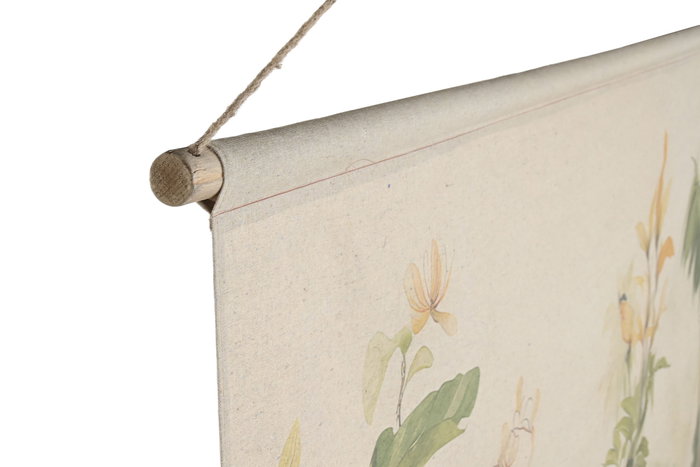 DKD Home Decor Lienzo de Lino y Abeto Tropical Surtido de 2