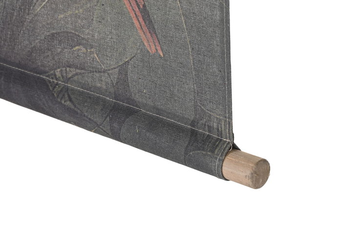 DKD Home Decor Lienzo de Lino y Abeto Tropical Surtido de 2