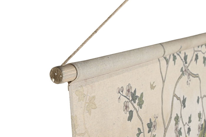 DKD Home Decor Lienzo de Lino y Abeto Tropical Surtido de 2