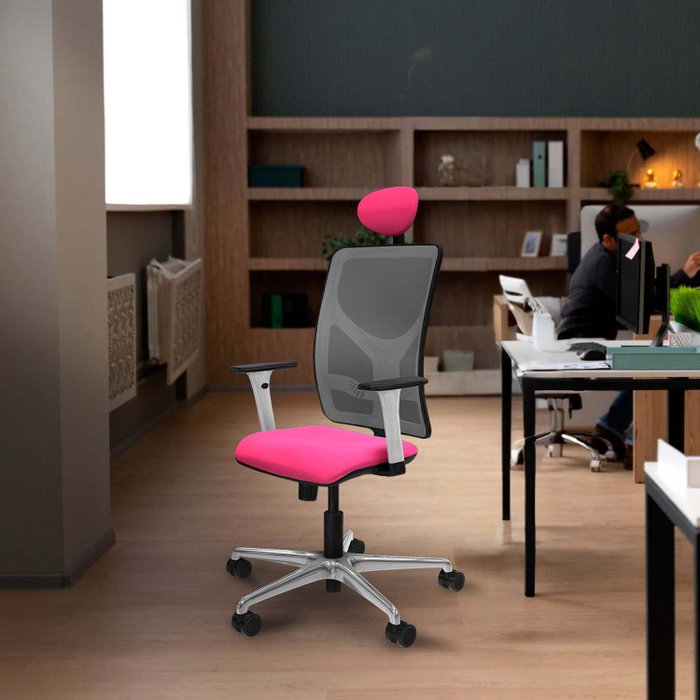 PIQUERAS Y CRESPO Silla de oficina Motilla Verde botella y Gris