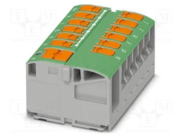 PHOENIX CONTACT PTVFIX 6/12X2,5 GN Conector de carril verde