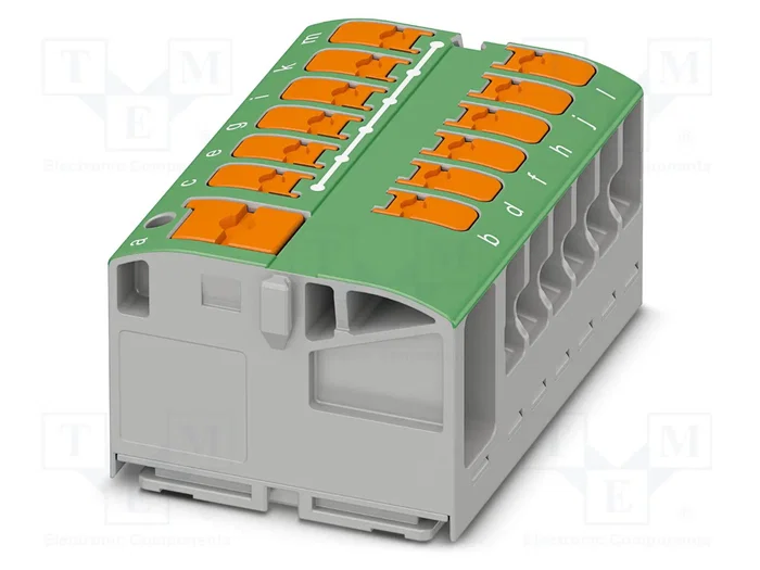 PHOENIX CONTACT PTVFIX 6/12X2,5 GN Conector de carril verde PHOENIX CONTACT PTVFIX 6/12X2,5 GN Conector de carril verde