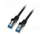 GOOBAY Patch cord Cat 6a S/FTP 50m Negro