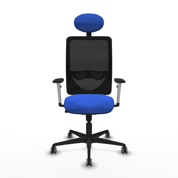 PIQUERAS Y CRESPO Silla de oficina Zulema con mecanismo Sincro, Azul y Negro PIQUERAS Y CRESPO Silla de oficina Zulema con mecanismo Sincro, Azul y Negro