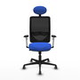 PIQUERAS Y CRESPO Silla de oficina Zulema con mecanismo Sincro, Azul y Negro