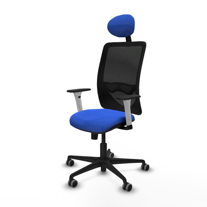 PIQUERAS Y CRESPO Silla de oficina Zulema con mecanismo Sincro, Azul y Negro PIQUERAS Y CRESPO Silla de oficina Zulema con mecanismo Sincro, Azul y Negro