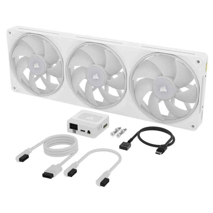 Corsair iCUE LINK LX360 RGB White 360mm Triple Fan Corsair iCUE LINK LX360 RGB White 360mm Triple Fan