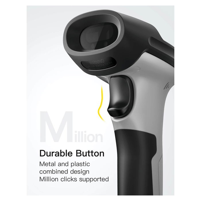 Inateck BCST-72 Lector de Códigos de Barras Portátil 2D Láser Inalámbrico Bluetooth/USB, Escáner QR PDF417 Aztec Code, Manual, Color Gris Inateck BCST-72 Lector de Códigos de Barras Portátil 2D Láser Inalámbrico Bluetooth/USB, Escáner QR PDF417 Aztec Code, Manual, Color Gris