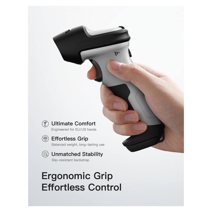 Inateck BCST-72 Lector de Códigos de Barras Portátil 2D Láser Inalámbrico Bluetooth/USB, Escáner QR PDF417 Aztec Code, Manual, Color Gris Inateck BCST-72 Lector de Códigos de Barras Portátil 2D Láser Inalámbrico Bluetooth/USB, Escáner QR PDF417 Aztec Code, Manual, Color Gris