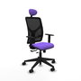 PIQUERAS Y CRESPO Silla de oficina Motilla Sincro/Traslack Lila/Negro