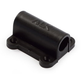 HERRAJES ALK Puente Guía Deslizante Para Tubo Acabado Negro