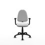 PIQUERAS Y CRESPO Silla de oficina Aýna Blanca con Brazos 1D