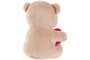 DKD Home Decor Peluche Oso Corazón Kids Beige Camel 10 x 14 x 10 cm (12 Unidades)