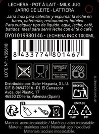 My Bar Lechera Inox 1000ml