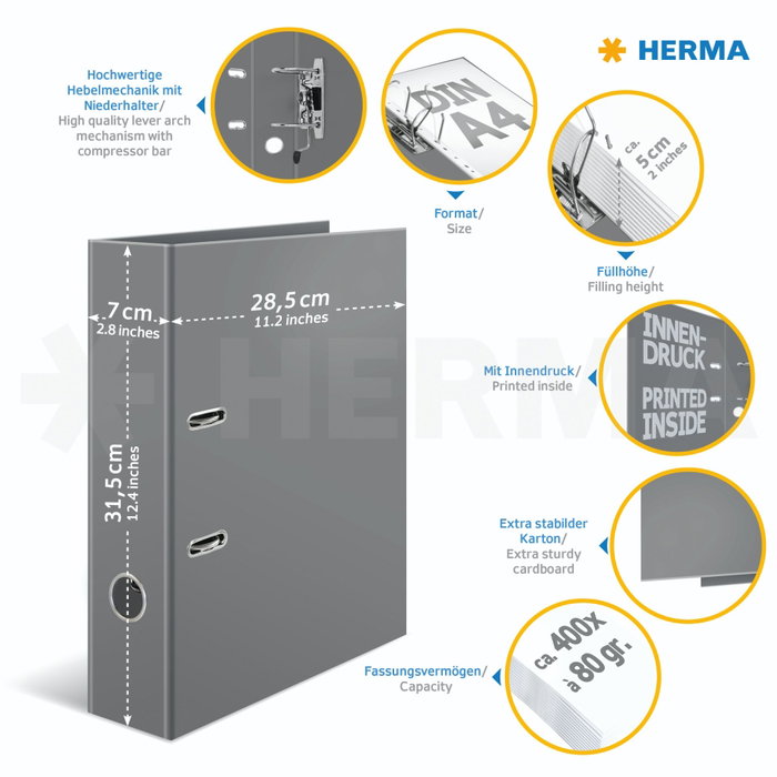 Herma Motiv-Ordner DIN A4 Animales Favoritos (Set de 10)