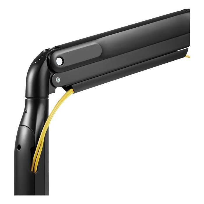 V7 Soporte de Montaje Doble para 2 Monitores LCD, Brazos con Gasfeder, Ajuste de Altura/Giro/Inclinación, Hasta 10kg y 27", VESA 75x75/100x100 mm, Montaje en Escritorio, Negro V7 Soporte de Montaje Doble para 2 Monitores LCD, Brazos con Gasfeder, Ajuste de Altura/Giro/Inclinación, Hasta 10kg y 27", VESA 75x75/100x100 mm, Montaje en Escritorio, Negro