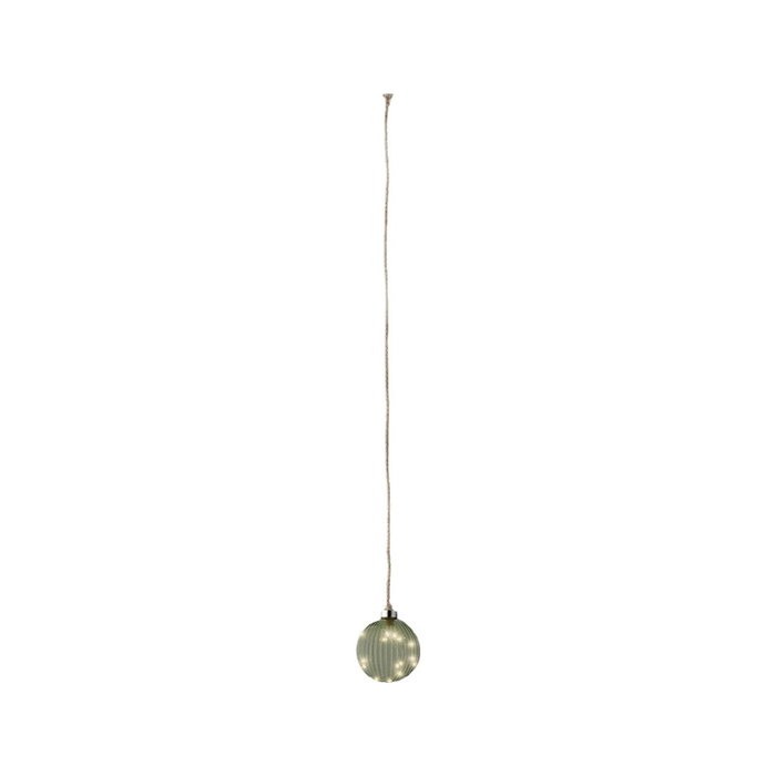 Lumineo Bola colgante de cristal microled verde agua ø10cm Lumineo Bola colgante de cristal microled verde agua ø10cm