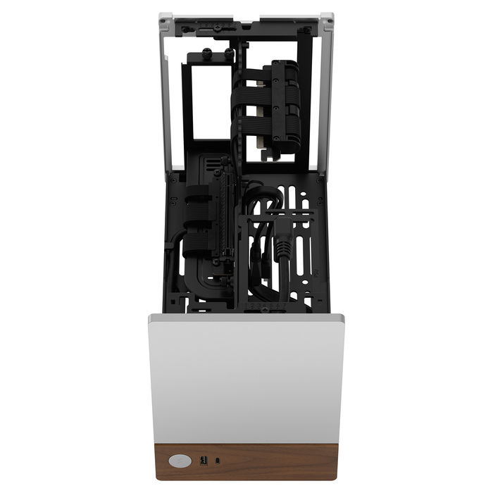 Fractal Design Terra Plata Caja PC SFF Mini-ITX Aluminio 7.7 cm