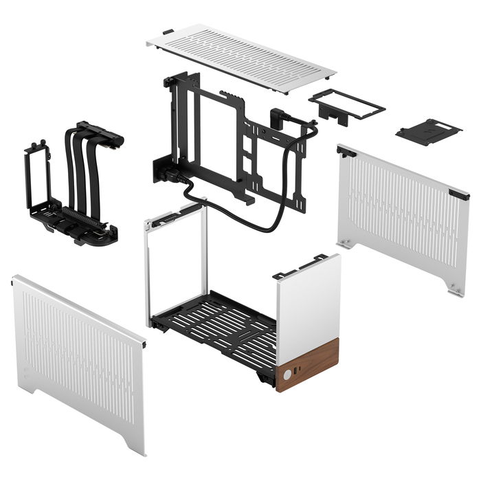 Fractal Design Terra Plata Caja PC SFF Mini-ITX Aluminio 7.7 cm