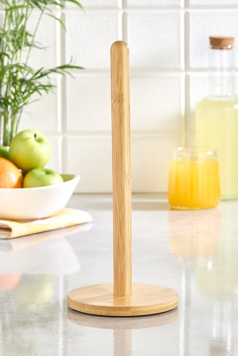 Hermia Soporte para Servilletas de Bambú, Organizador de Cocina y Comedor, Color Madera