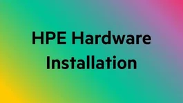 HPE Install ProLiant DL320 Service