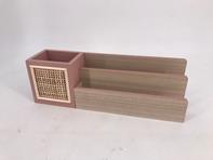 DKD Home Decor Organizador MDF Rosa Pink Home Office