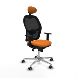 PIQUERAS Y CRESPO Silla de oficina Jorquera Naranja y Negro