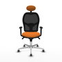 PIQUERAS Y CRESPO Silla de oficina Jorquera Naranja y Negro