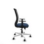 PIQUERAS Y CRESPO Silla de oficina Zulema Azul marino y Negro