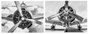 DKD Home Decor Cuadro Lienzo Pino Avión Surtido de 2 Unidades