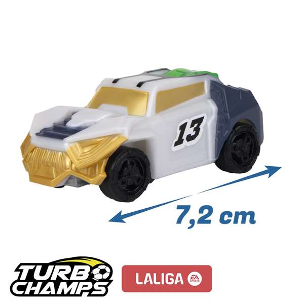Imc Toys Turbo Champs LaLiga Versus Pk Soccer Pack 2 Coches con Balón y Porterías 8x4x4 cm