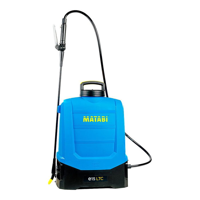 Matabi E15 LTC Pulverizador Eléctrico de Mochila 15 Litros con Batería 20V, 4 Boquillas, Correas Acolchadas, para Jardín y Huerto Matabi E15 LTC Pulverizador Eléctrico de Mochila 15 Litros con Batería 20V, 4 Boquillas, Correas Acolchadas, para Jardín y Huerto
